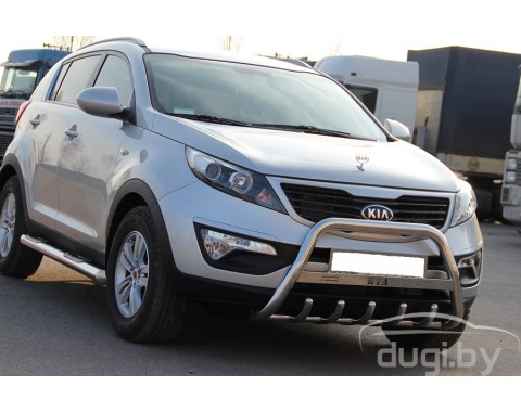 Кенгурятник с надписью "KIA" для Kia Sportage